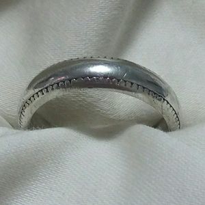 Sterling Silver Band, Size 7.5